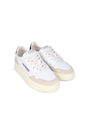 sneakers in pelle bianco AUTRY KIDS | A300KULKFS01WHTBLK